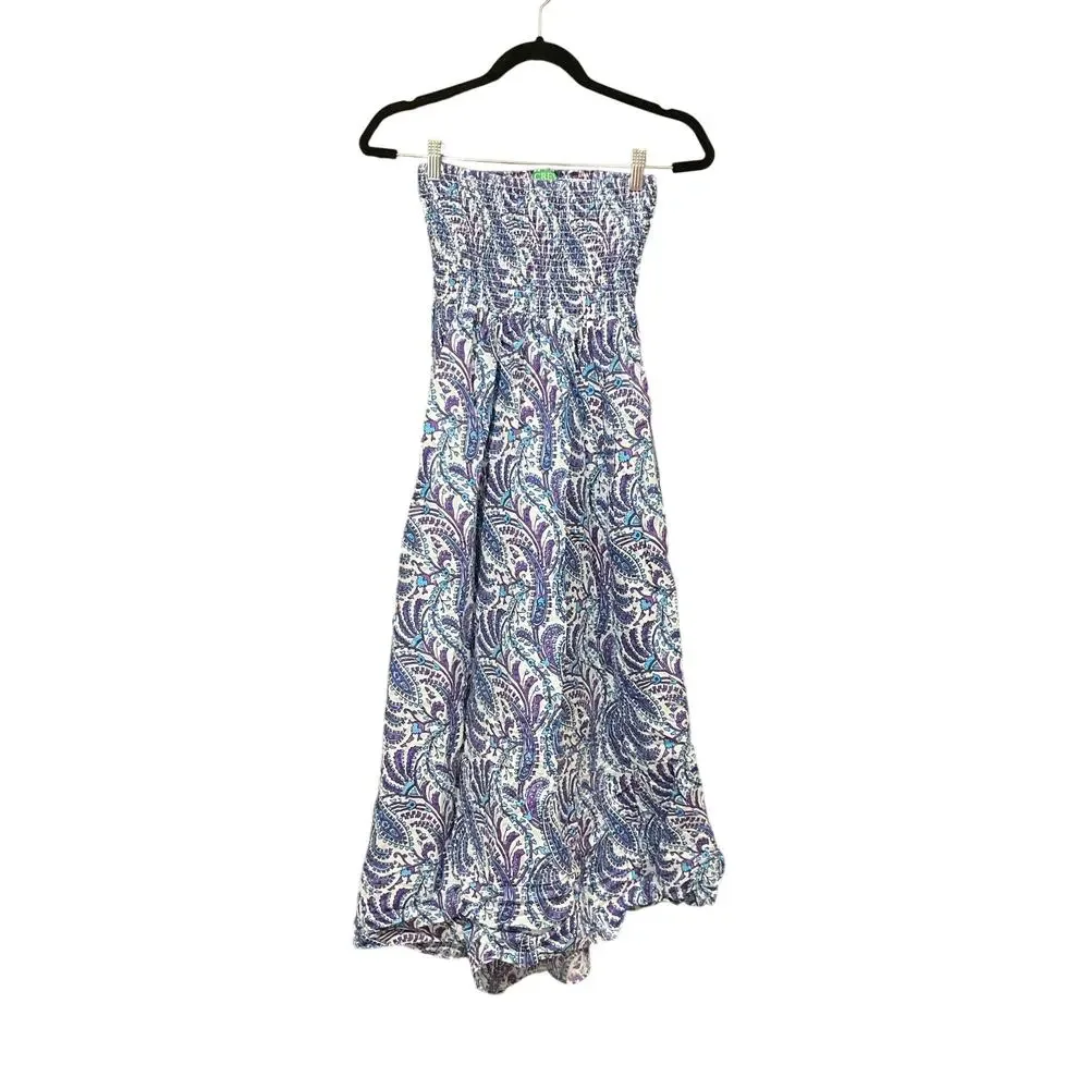 J. Crew Cotton Linen Dress Medium Paisley